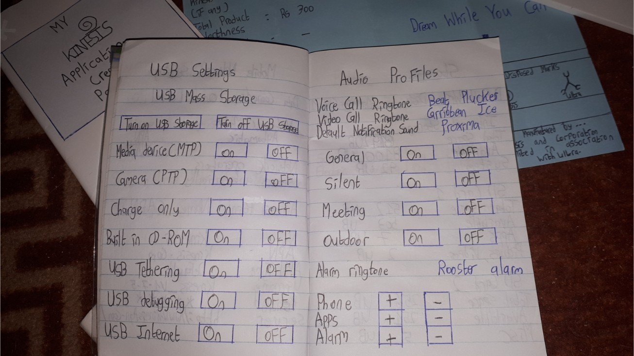 Some options in My Kinesis Devices #2